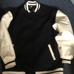 H&M Black and Cream Jacket